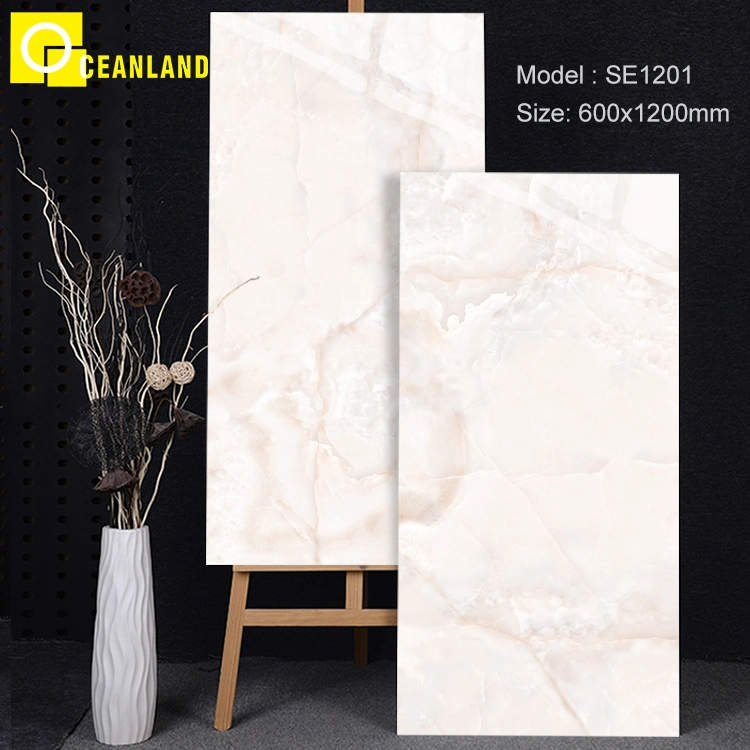 Foshan Luxury Design Polished Porcelain Floor Tile Bedroom Wall Sintered Stone
