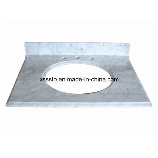 Carrara White Marble Bathroom Vanity Tops