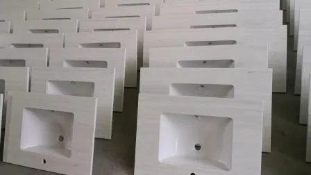 Factory Customized Solid Surface Countertop Stone Bathroom Vanity Top 