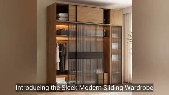 Wholesale Bedroom Combination Durable Modern Closet Organizer Wooden Cabinet Sliding Door Wardrobe 