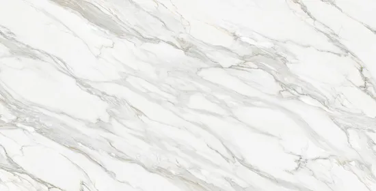 2cm Crystal White Calacatta Quartz Slab in Stock 