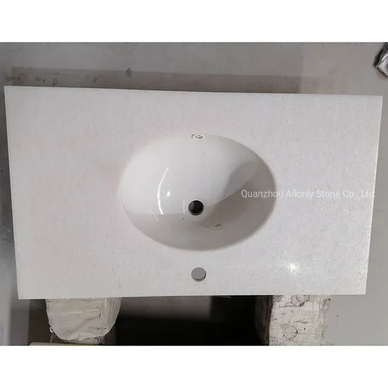 Wholesale Price 31/37/43/47/61 in Bathroom Vanity Top with Undermount Sink Thassow White/Pure White Marble 