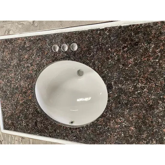 Natural Stone Black/Brown Granite Vanitytop/Countertop/Bathroom Top/Worktop Wholesale Price 