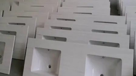 Customized Acrylic Solid Surface Stone Bathroom Vanity Top 