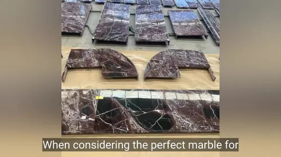 Rosso Levanto Red Marble Floor Tile/Columns/Slabs for Marble House Project 