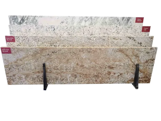 Factory Manufacture Customize White/Black/Grey/Yellow/Blue Granite/Marble/Quartz Stone Kitchen Bathroom Eased/Laminate Bar Vanity Island Table Work Countertops 