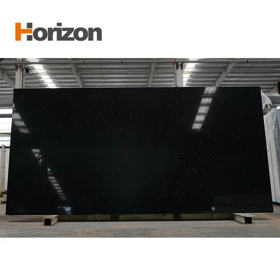 Crystal Black Quartz Countertop for Sleek and Stylish Kitchen 